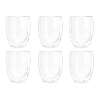 Vaso de 326 ml de refresco de borosilicato - 6 unidades