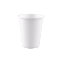 Vasos de cartón blancos biodegradables de 220 ml - 50 unidades