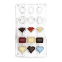 Molde de gemas para chocolate de 20 x 12 cm - Decora - 15 cavidades