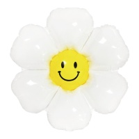 Globo de flor margarita sonriente de 50 cm