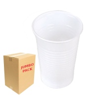 Vasos de 220 ml de plástico blanco - 3000 unidades