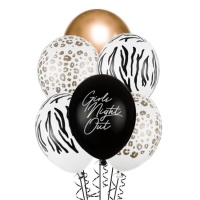 Globo de látex Girls Night Out de 30 cm - PartyDeco - 6 unidades