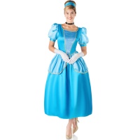 Disfraz de princesa azul para mujer