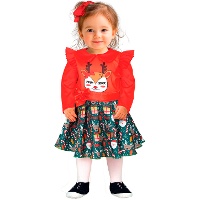 Vestido de Navidad con reno para bebé