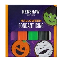 Set de fondant de 5 colores Halloween de 500 gr - FunCakes
