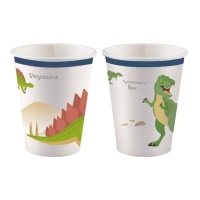 Vasos de Dinosaurios Prehistóricos de 250 ml - 8 unidades