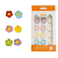Figuras de azúcar de flores - Decora - 15 unidades