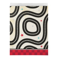 Bolsas de papel de Vintage Race Car - 8 unidades