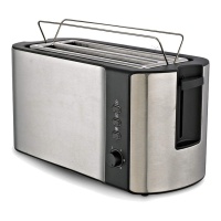 Tostador 2 ranuras largo acero inoxidable - Comelec TP1727