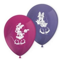 Globos de látex de Minnie Mouse - Procos - 8 unidades