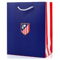 Bolsa regalo de 32 x 26 x 12 cm de Atlético de Madrid azul