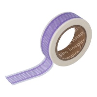 Washi tape de contorno lila - 10 m