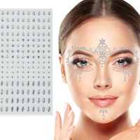 Joyas adhesivas faciales de brillantes surtidos
