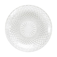 Plato de 15 cm de cristal grabado para postre