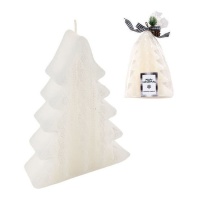 Vela de árbol de Navidad blanco de 15 cm