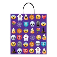 Bolsa de regalo de emoticonos de Halloween de 40 x 35,5 cm - 1 unidad