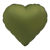 Globo de corazón de 45 cm de colores mate - 1 unidad
