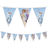 Banderin de Frozen con Elsa, Anna y Olaf - 1,8 m