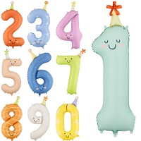 Globo de número divertido de 86 cm - 1 unidad