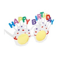 Gafas de Happy Birthday cupcake