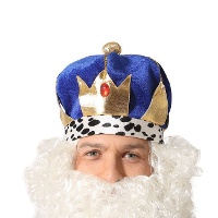 Gorro de Rey Mago con corona