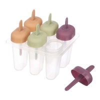 Molde para helados de colores pastel - 6 huecos