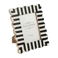 Marco para foto de 13 x 18 cm excellence blanco y negro