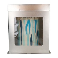 Caja de 30,4 x 30,4 x 34,5 cm para tarta color metálico con ventana - 1 unidad