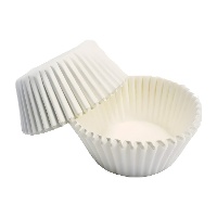 Cápsulas para cupcakes de 5,3 cm blancas - 2000 unidades