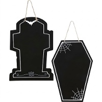 Pizarra de Halloween surtida de 40 x 27 cm