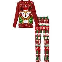 Pijama de reno navideño para mujer