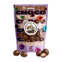 Coco recubierto de chocolate con leche - 200 gr