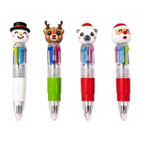 Bolígrafo multicolor de Navidad de diseños navideños - 1 unidad