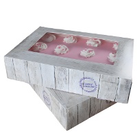 Caja de 36 x 25 x 8 cm para tarta Pure - 2 unidades