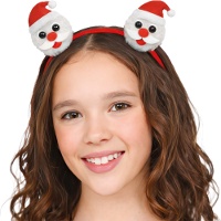 Diadema de Papá Noel navideña