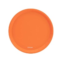 Platos de 20,5 cm de cartón flúor - 8 unidades