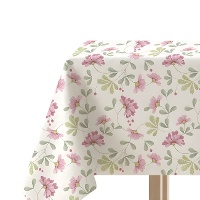 Mantel de 1,45 x 1,45 m de tela floral