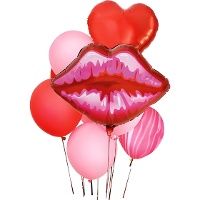 Bouquet de globos de Beso pasión - 10 unidades