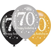 Globos de Burbujas de Champagne cumpleaños de 28 cm - Sempertex - 6 unidades