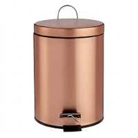 Papelera para baño de 7 L metalizada