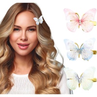 Pinzas de mariposa para el pelo - 6 unidades