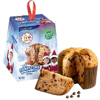 Panettone con chocolate de Elfo divertido de 100 gr