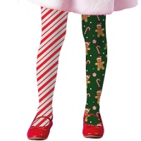 Pantys de galleta de jengibre y rayas infantiles