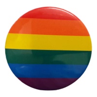 Imán de bandera arcoíris de 6 cm