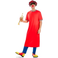 Disfraz de payaso clásico con gorra para adulto