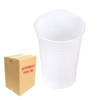 Vasos de 200 ml de plástico blancos - 3000 unidades