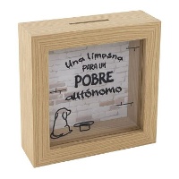 Hucha de Una limosna para un pobre autónomo