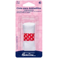 Cinta para dobladillos termoadhesiva de dos caras de 2,5 cm - Hemline - 5 m