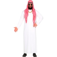 Disfraz de jeque árabe con túnica para hombre