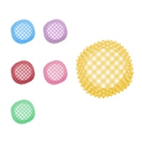 Cápsulas para cupcakes a cuadros de 4,4 cm - Maxi Products- 60 unidades